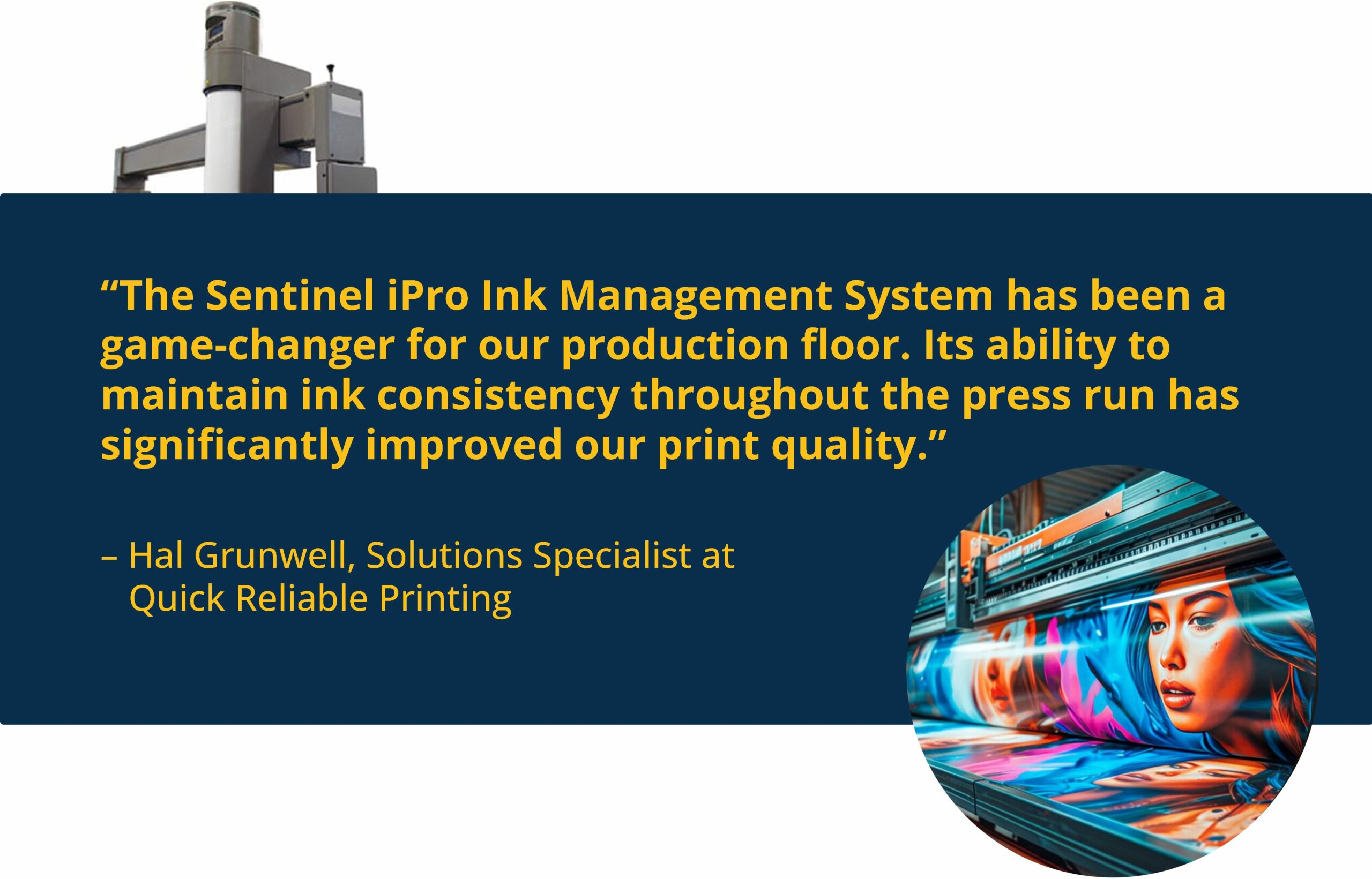 QRP Header sentinel ipro ink management